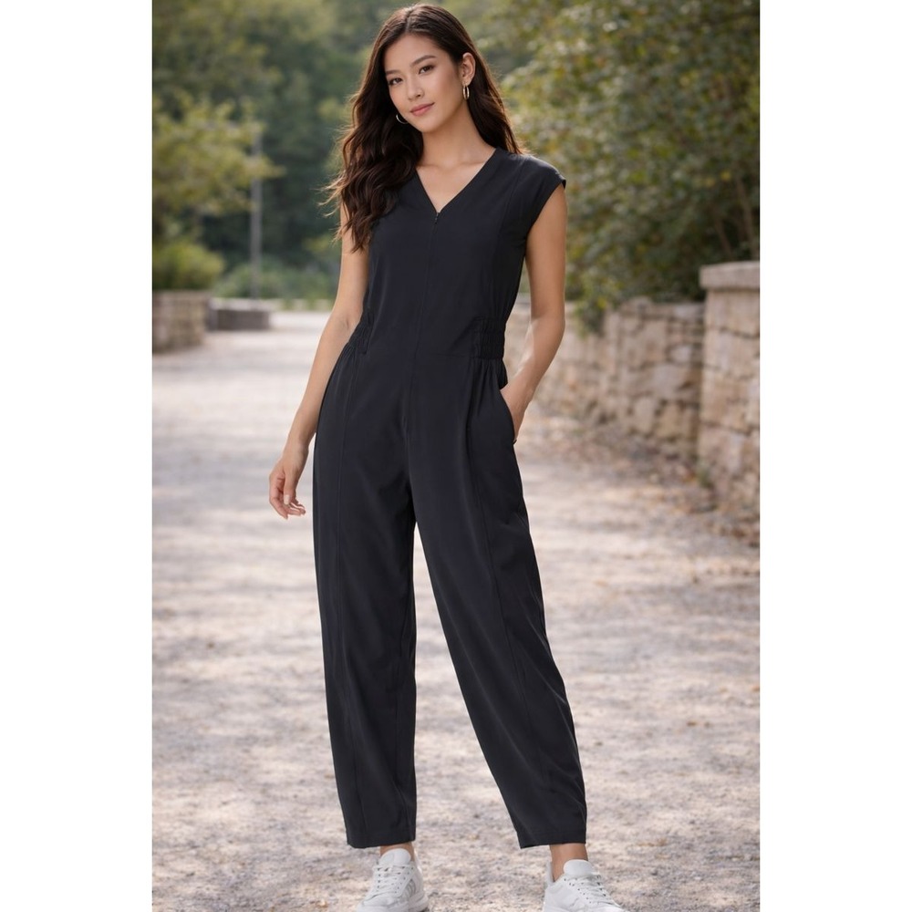 Columbia Boundless Beauty 1 pc Jumpsuit Womens XS Black Travel Athleisure Casual